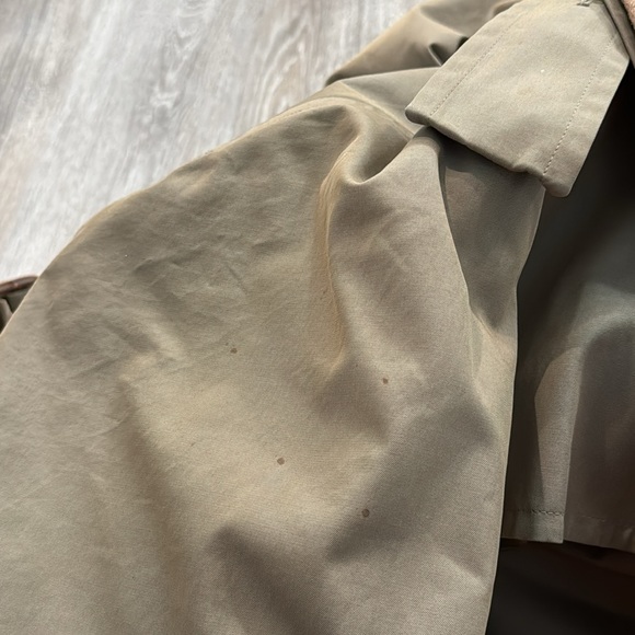 Vintage Burberrys long trench belted coat jacket removable lining - Picture 11 of 14